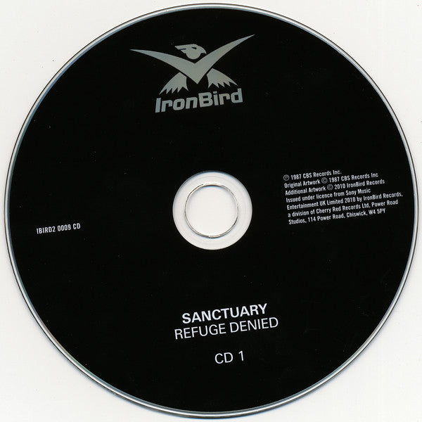 Sanctuary (4) : Refuge Denied / Into The Mirror Black (CD, Album, RE, RM + CD, Album, RE, RM + Comp)