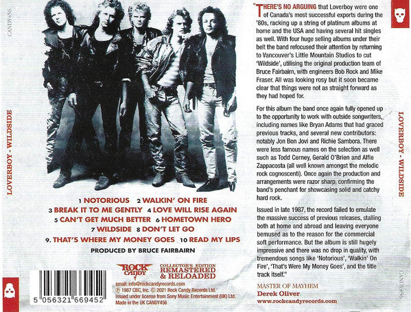 Loverboy : Wildside (CD, Album, RE, RM)