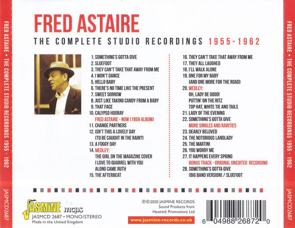 Fred Astaire : The Complete Studio Recordings - 1955-1962 (CDr, Comp, Mono)