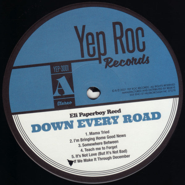 Eli "Paperboy" Reed : Down Every Road (LP, Album)