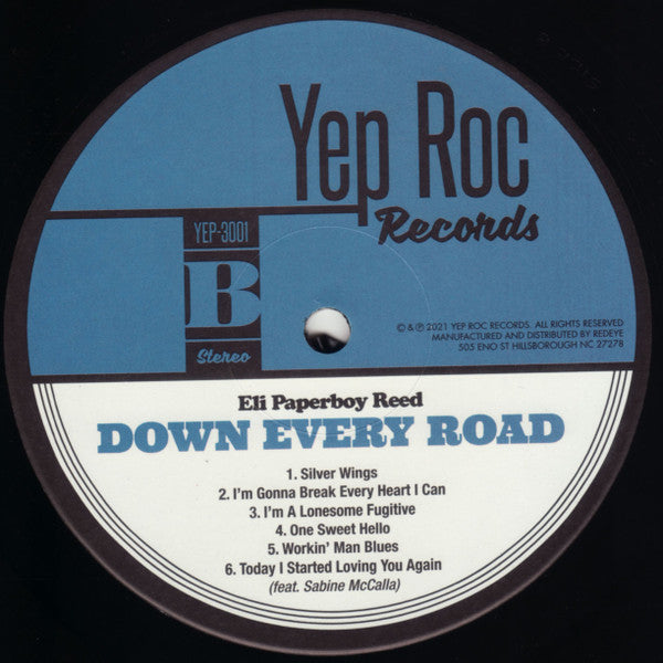 Eli "Paperboy" Reed : Down Every Road (LP, Album)