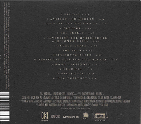 Jonny Greenwood : Spencer (Original Motion Picture Soundtrack) (CD, Album)