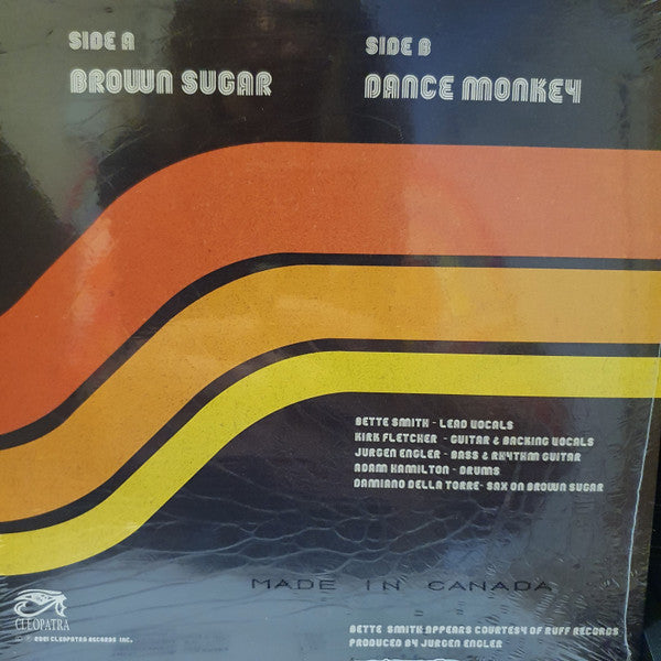 Bette Smith (2), Kirk Fletcher : Brown Sugar / Dance Monkey (7", Ltd, Gol)