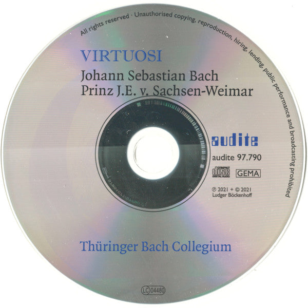 Johann Sebastian Bach, Johann Ernst von Sachsen-Weimar – Thüringer Bach Collegium : Virtuosi (CD, Album)