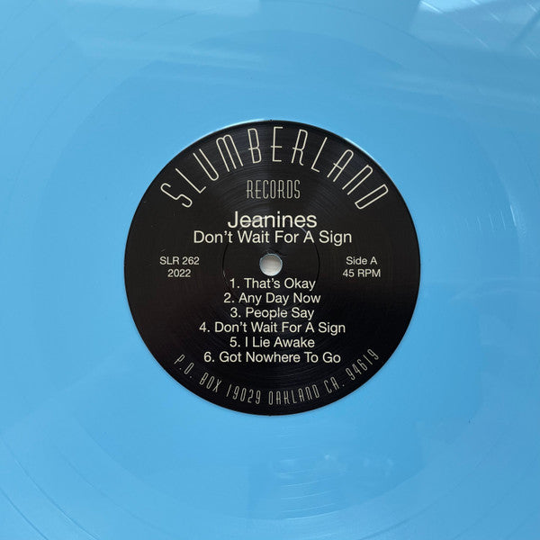 Jeanines : Don't Wait For A Sign (12", Album, Ltd, Blu)