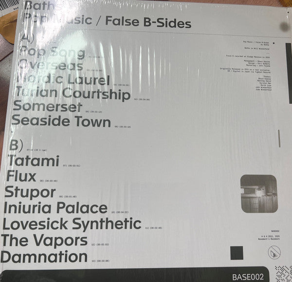 Baths : Pop Music / False B-Sides (LP, RE)