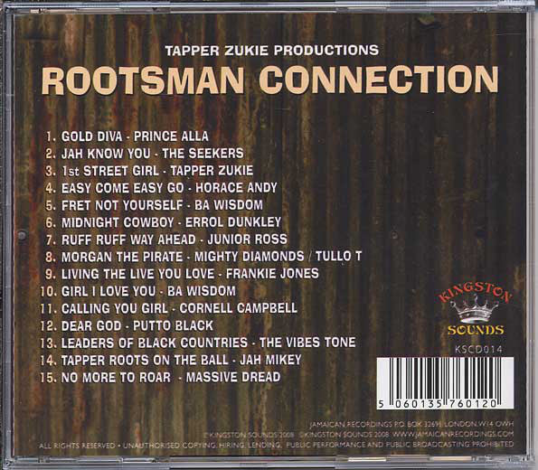 Various : Rootsman Connection: Tapper Zukie Productions (CD, Comp, RE)