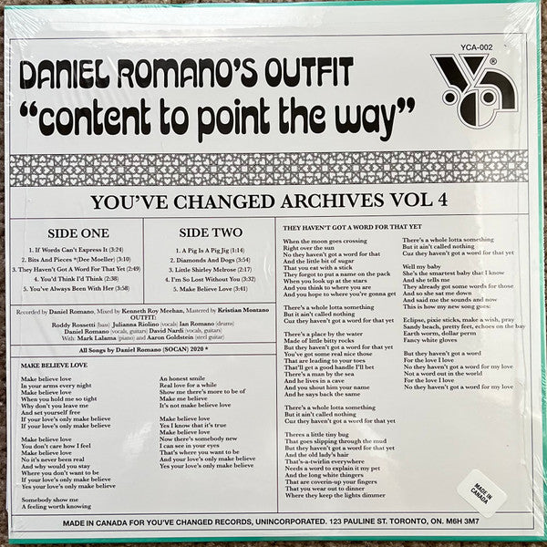 Daniel Romano's Outfit : Content To Point The Way (LP, Album)