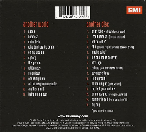 Brian May : Another World (CD, Album, RE, RM + CD, Comp, RM + Exp)