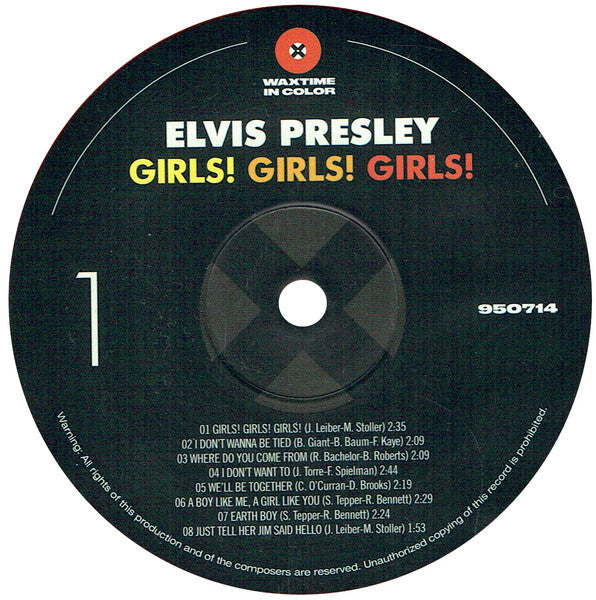 Elvis Presley : Girls! Girls! Girls! (LP, Album, Ltd, RE, Red)