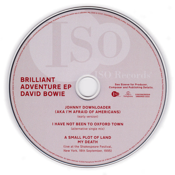 David Bowie : Brilliant Adventure EP (CD, EP, RSD, Ltd)