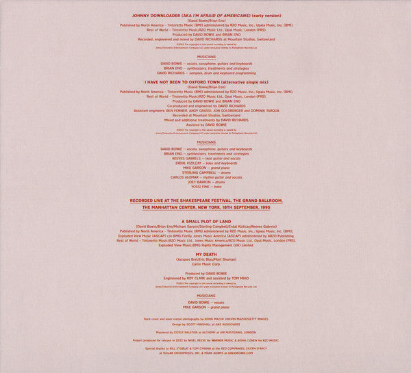 David Bowie : Brilliant Adventure EP (CD, EP, RSD, Ltd)