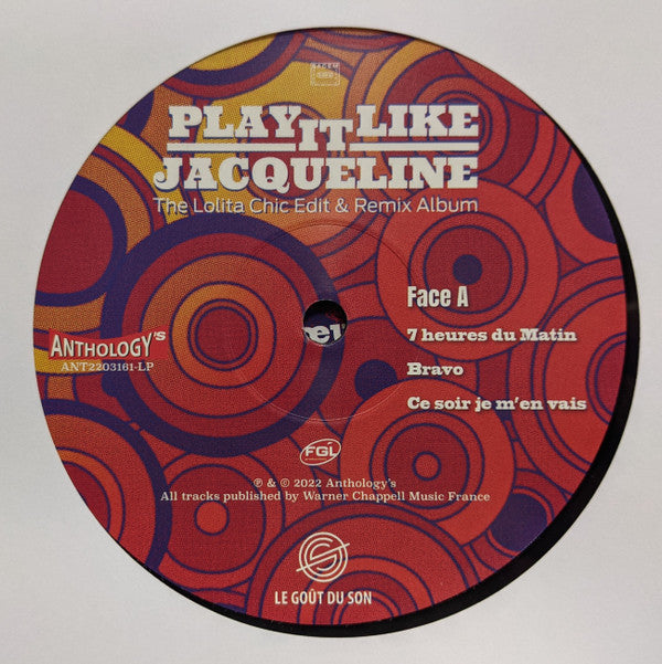 Jacqueline Taieb : Play It Like Jacqueline (LP, Album, RSD)