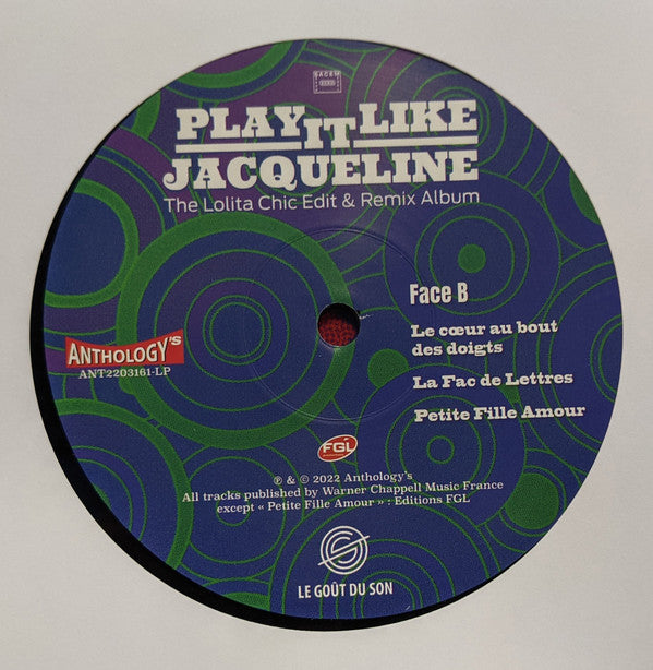 Jacqueline Taieb : Play It Like Jacqueline (LP, Album, RSD)