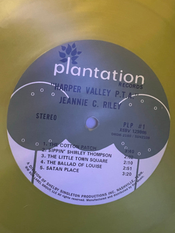 Jeannie C. Riley : Harper Valley P.T.A. (LP, Album, Ltd, RE, Yel)