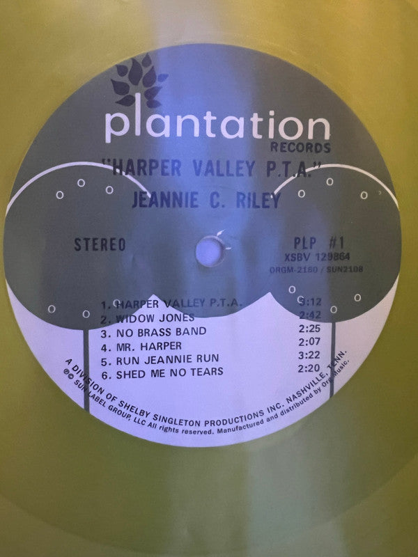 Jeannie C. Riley : Harper Valley P.T.A. (LP, Album, Ltd, RE, Yel)