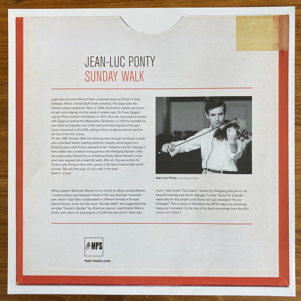 Jean-Luc Ponty : Sunday Walk (LP, RE, RM, Gat)