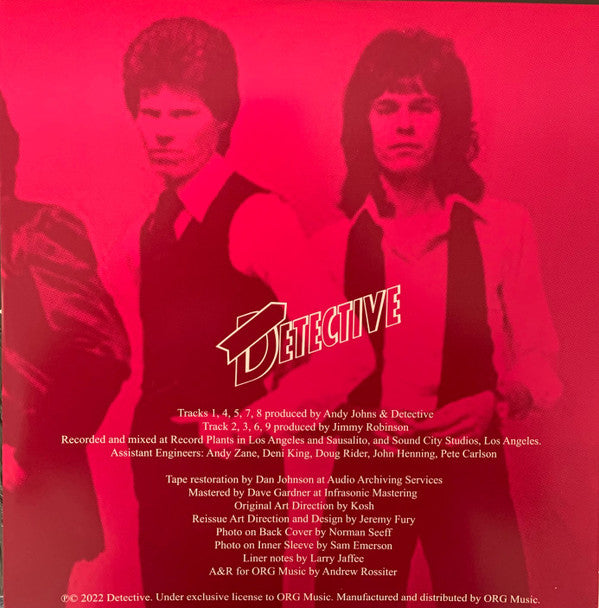 Detective : Detective (LP, Album, Ltd, RE, Sil)