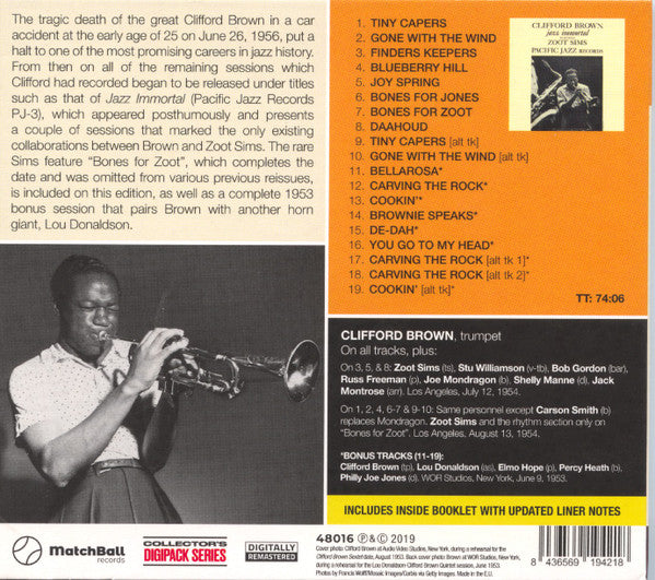 Clifford Brown : Jazz Immortal (CD, Dig)