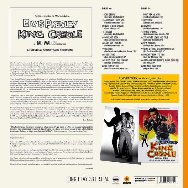 Elvis Presley : King Creole (LP, Album, Ltd, RE, Ora)