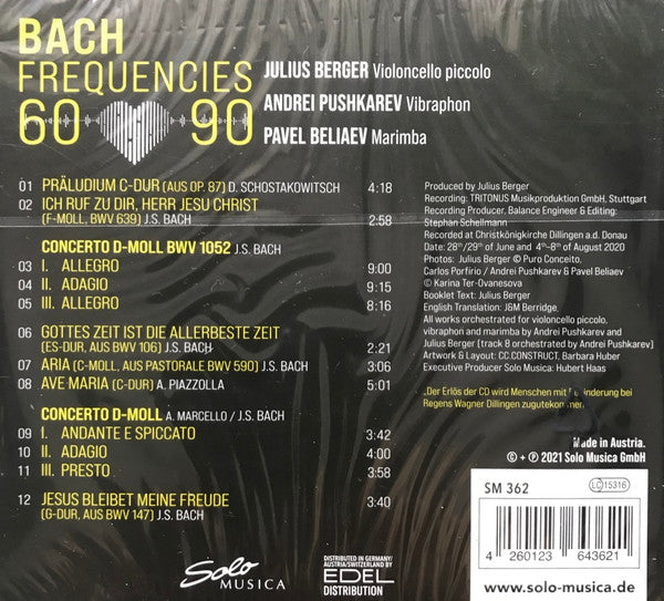 Julius Berger, Andrei Pushkarev, Pavel Beliaev : Bach Frequencies 60-90 (CD, Album, Comp)