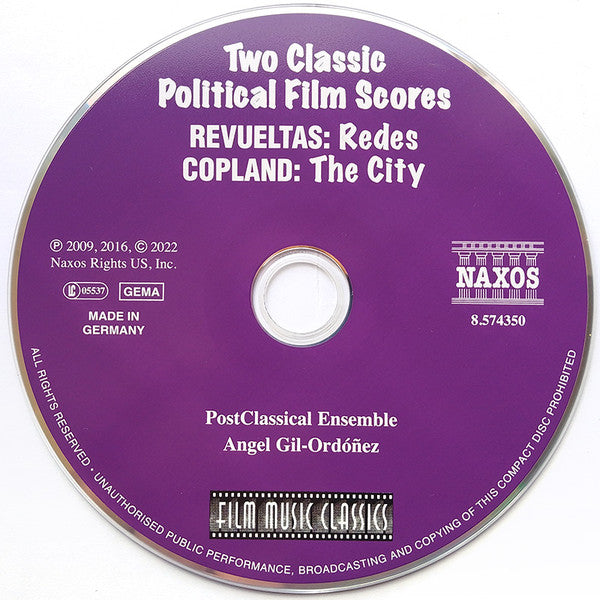 Silvestre Revueltas, Aaron Copland : Two Classic Political Film Scores (CD)