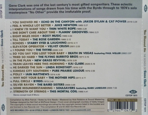 Gene Clark : You Showed Me (The Songs Of Gene Clark) (CD, Comp, Mono)