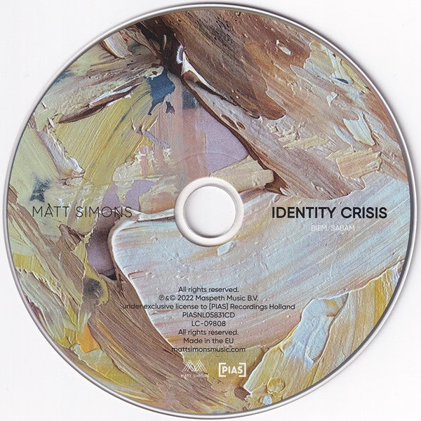 Matt Simons : Identity Crisis (CD, Album)