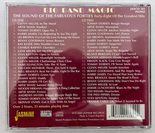 Various : Big Band Magic: The Sound Of The Fabulous Forties (2xCD, Comp, Mono)