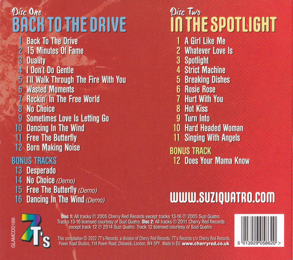 Suzi Quatro : Back To The... Spotlight (2xCD, Album, Comp)