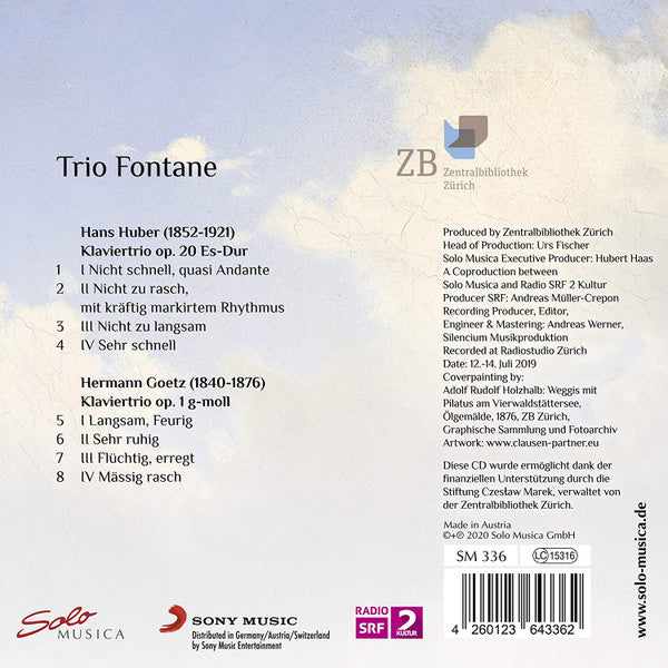 Hermann Goetz, Hans Huber (4), Trio Fontane : Klaviertrios (CD, Album)