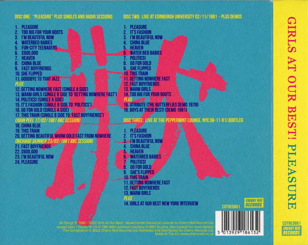 Girls At Our Best : Pleasure (Deluxe Edition) (3xCD, Album, Comp, Dlx, RE)
