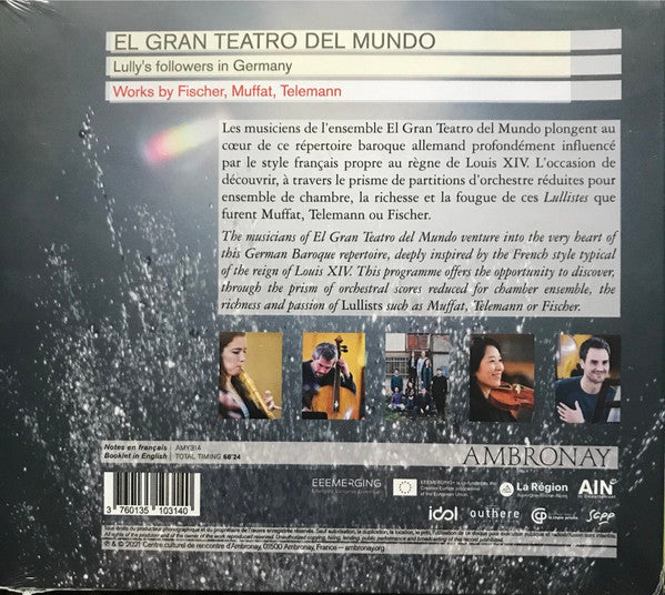 El Gran Teatro Del Mundo : Lully's Followers In Germany (CD, Album, Comp)