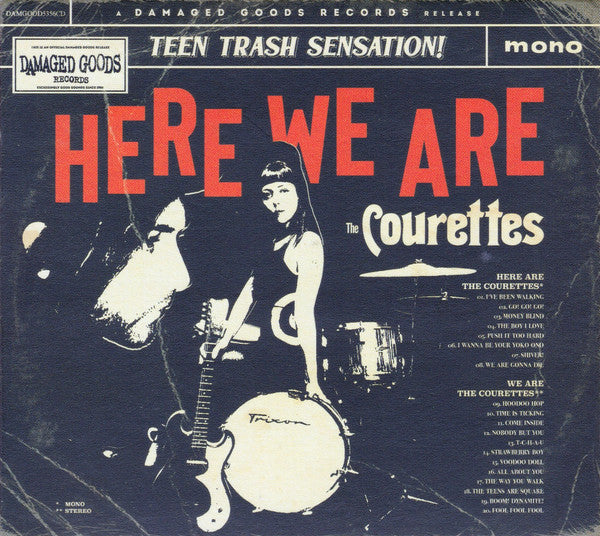 The Courettes : Here We Are The Courettes (CD, Comp, Mono, RM, RP)