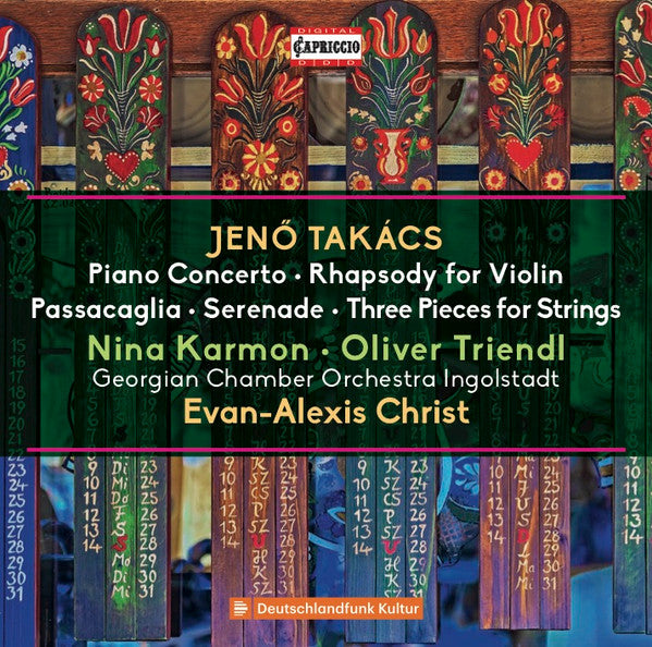 Jenő Takács, Nina Karmon, Oliver Triendl, Chamber Orchestra Of Georgia, Evan Christ : Piano Concerto / Rhapsody For Violin / Passacaglia / Serenade / Three Pieces For Strings (CD)