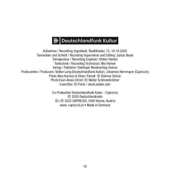 Jenő Takács, Nina Karmon, Oliver Triendl, Chamber Orchestra Of Georgia, Evan Christ : Piano Concerto / Rhapsody For Violin / Passacaglia / Serenade / Three Pieces For Strings (CD)