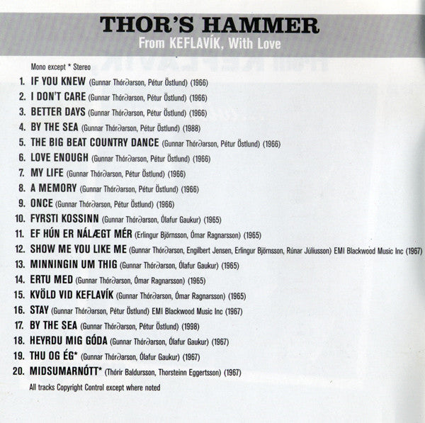 Thor's Hammer (2) : From Keflavik...With Love (CD, Comp, RM)