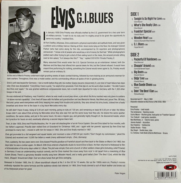Elvis* : G.I. Blues (LP, RE, Yel)