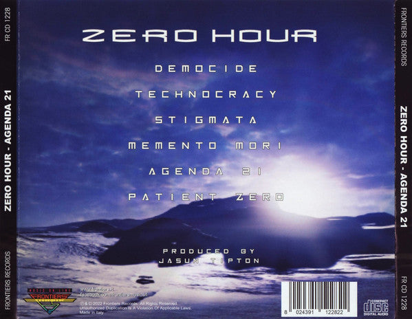 Zero Hour (3) : Agenda 21 (CD, Album)