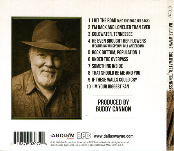 Dallas Wayne : Coldwater, Tennessee (CD, Album)