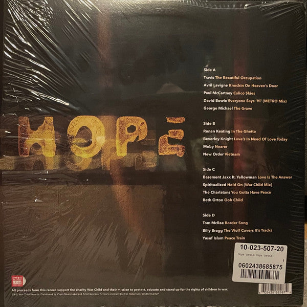 Various : War Child - Hope (2xLP, Comp, RE)