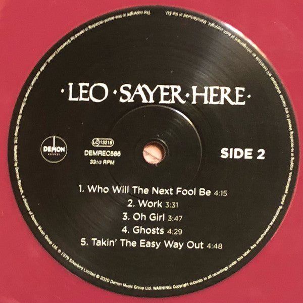 Leo Sayer : Here (LP, Album, RE, Bur)