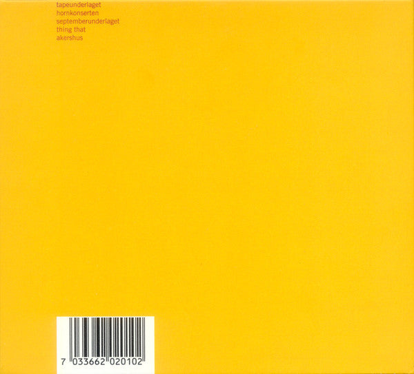 Spunk : Det Eneste Jeg Vet Er At Det Ikke Er En Støvsuger (CD, Album)