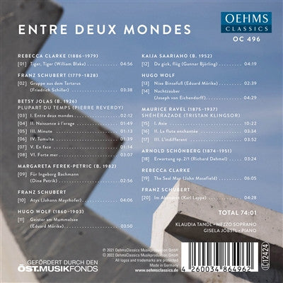 Klaudia Tandl, Gisela Jöbstl : Entre Deux Mondes (CD, Album)