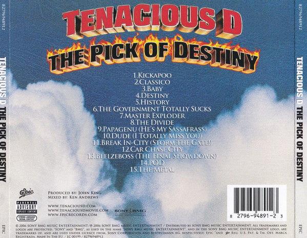 Tenacious D : The Pick Of Destiny (CD, Album)