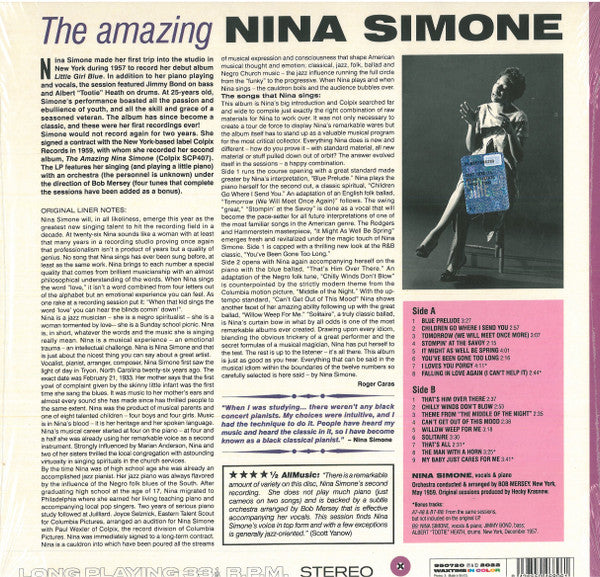 Nina Simone : The Amazing Nina Simone (LP, Album, Ltd, RE, Pur)