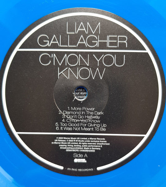 Liam Gallagher : C'mon You Know  (LP, Album, Ltd, Blu)