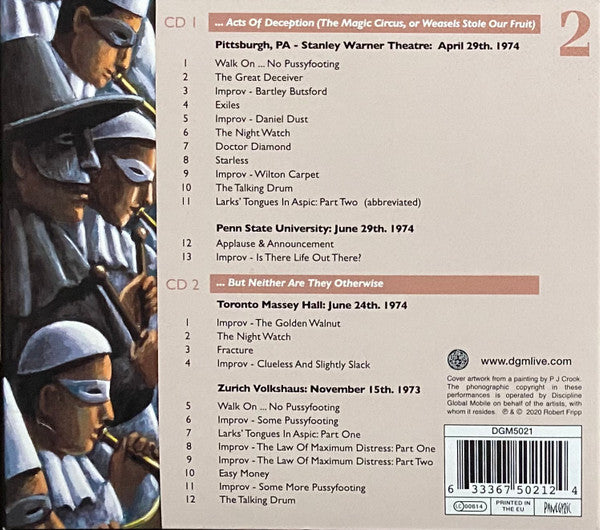 King Crimson : The Great Deceiver 2 (Live 1973 - 1974) (2xCD, RE, Dig)