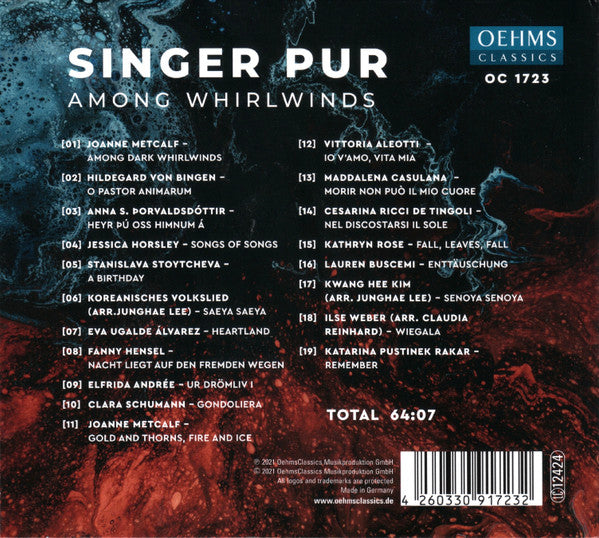 Singer Pur : Among Whirlwinds (CD, Album)