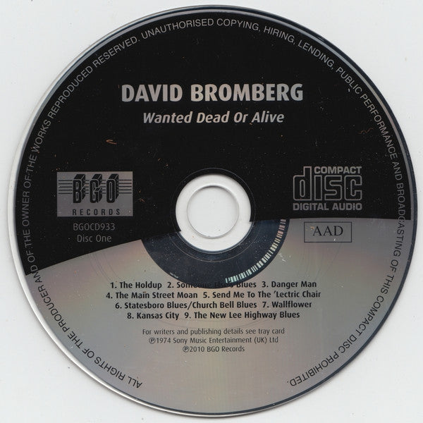 David Bromberg : Wanted Dead Or Alive / Midnight On The Water (CD, Comp, RM)